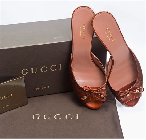 gucci micro gg leather slide sandals|Gucci sandals original.